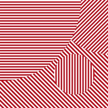 Illusion based on parallel lines. Stock-Illustration