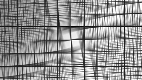 Illusion of black and white lines motion. Retro Pattern, Black and White. Circus Stock Footage 86013060