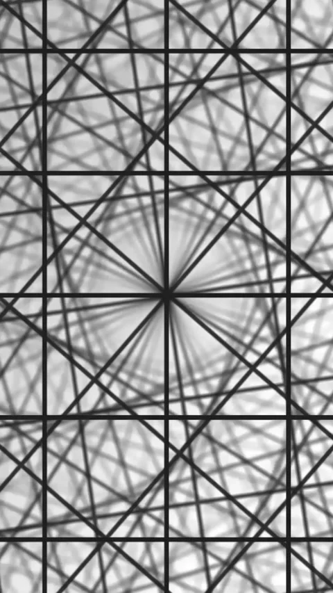 Illusion of black and white lines motion. Retro Pattern, Black and White. Circus Stock Footage 282661537