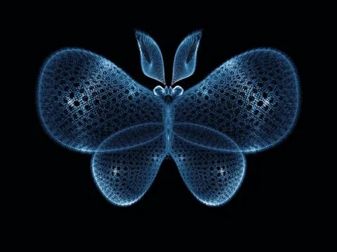 Illusion of Butterfly Stock Illustration