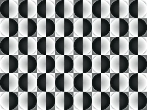 Illusion circle abstract Illustrazione stock