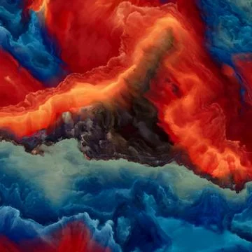 Illusion of Cloudscape Illustration