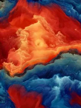 Illusion of Cloudscape Illustration