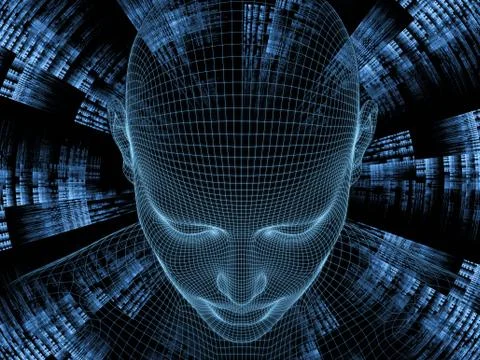 Illusion of Digital Identity Stock Illustration