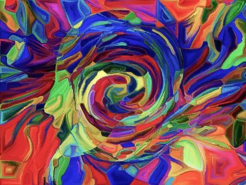 Illusion of Fragmentation Stock Illustration