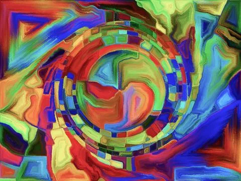 Illusion of Fragmentation 스톡 일러스트