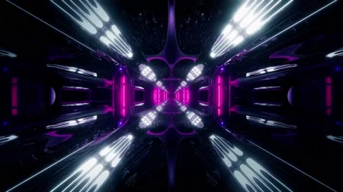 Illusion laser light loop graphic design Stock Footage 238838628
