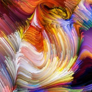 Illusion of Liquid Color Stock Illustration