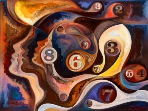 Illusion of Living Canvas Stock Illustration