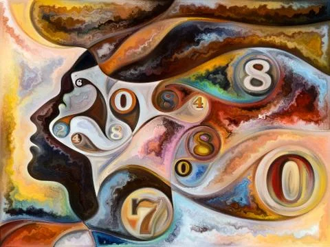 Illusion of Living Canvas Stock Illustration