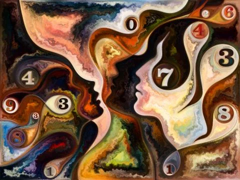 Illusion of Living Canvas 스톡 일러스트