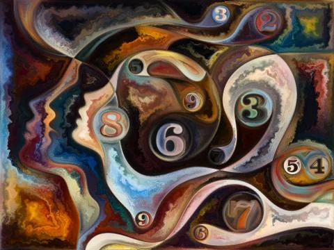 Illusion of Living Canvas 스톡 일러스트