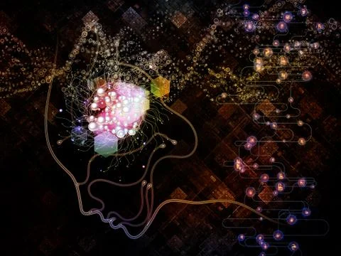 Illusion of Machine Consciousness Stock Illustration