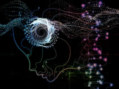 Illusion of Machine Consciousness Stock Illustration