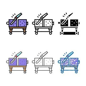 Illusion magic color icon vector simplified Stock Illustration