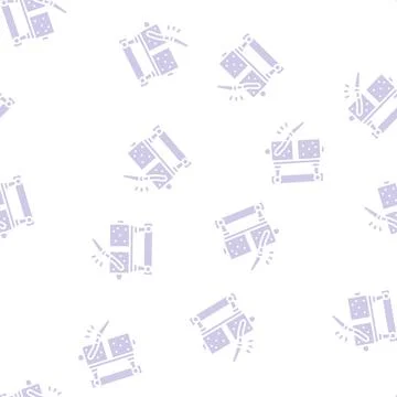 Illusion magic glyph seamless pattern Stock Illustration