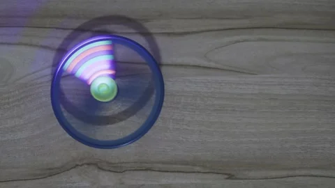 Illusion maker of colorful light with blurred motion Stock Footage 285008374