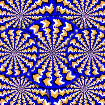 Illusion-O     (motion illusion) Illustrazione stock