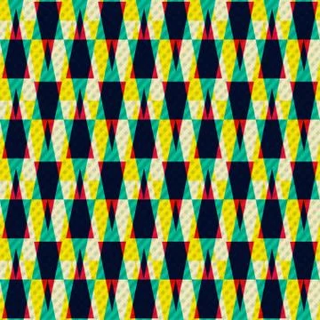 Illusion seamless pattern with grunge effect Illustrazione stock