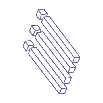 Illusion shapes. 3d geometry objects. Optical illusion figures. Sacred geometry イラスト素材