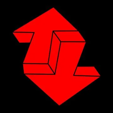 Illusion shapes. 3d geometry objects. Modern logo. Optical illusion figures Illustrazione stock