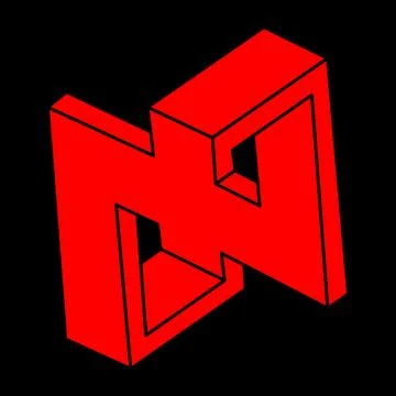 Illusion shapes. 3d geometry objects. Optical illusion figures. Sacred geometry Illustrazione stock