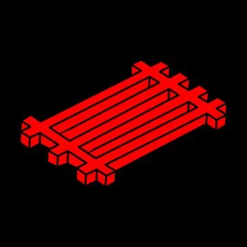 Illusion shapes. 3d geometry objects. Optical illusion figures. Sacred geometry Stock Illustration