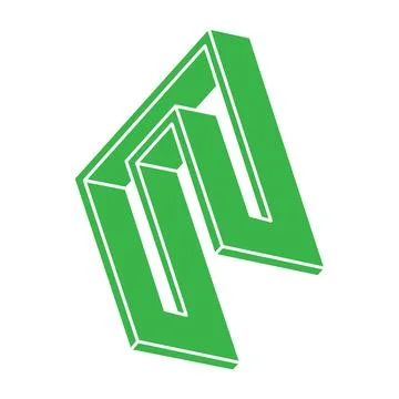 Illusion shapes. 3d geometry objects. Optical illusion figures. Sacred geometry Illustrazione stock