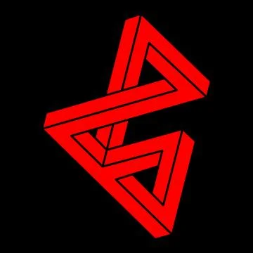 Illusion shapes. 3d geometry. Optical illusion figures. Sacred geometry objects Stock Illustration