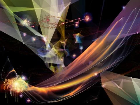 Illusion of Virtual World Stockillustratie