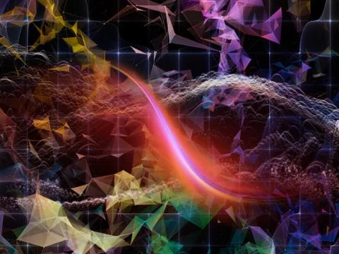 Illusion of Virtual World Stockillustratie