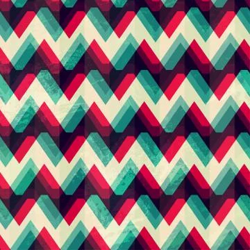 Illusion zigzag seamless pattern Stock Illustration