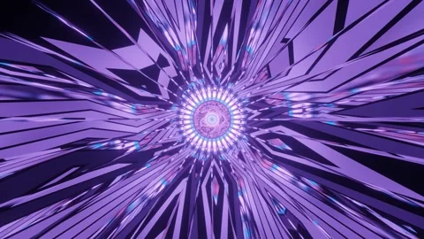 Illusional motion prismatic abstract passage 4k uhd 3d rendering vj loop Stock Footage 160524015