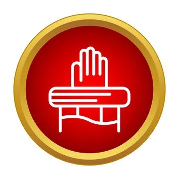 Illusionist hand performing magic disappearing trick icon Ilustração Stock