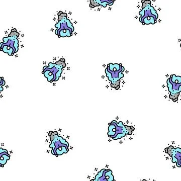 Illusionist performing magic vector seamless pattern Stock Illustration