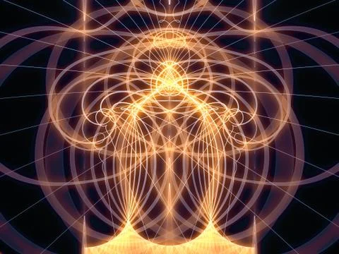 Illusions of Grid Lines Illustrazione stock