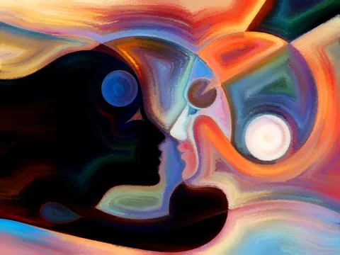 Illusions of Inner Paint Stock Illustration