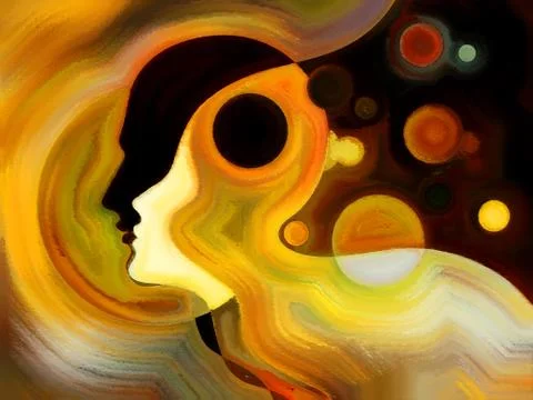 Illusions of Inner Paint Stock Illustration