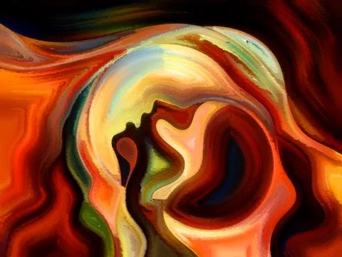 Illusions of Inner Paint 스톡 일러스트