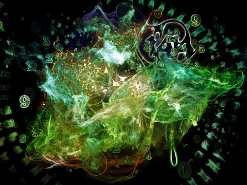 Illusions of Math Visualization Stockillustratie