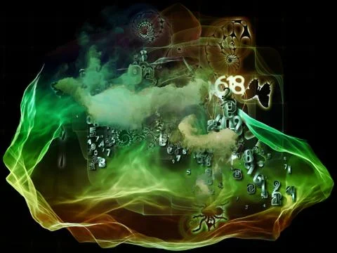 Illusions of Math Visualization Stockillustratie