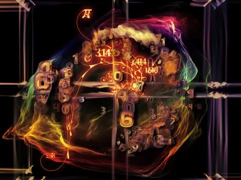 Illusions of Math Visualization Stockillustratie