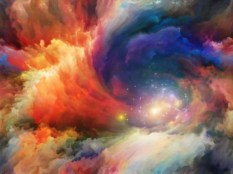 Illusions of Paint Stockillustratie