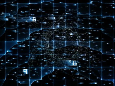 Illusions of Technology Links 스톡 일러스트