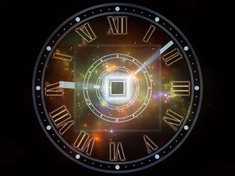 Illusions of Temporal Realm Stock Illustration