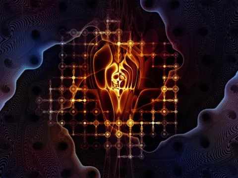 Illusions of the Virtual Space 스톡 일러스트