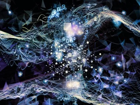Illusions of Virtual World Stockillustratie