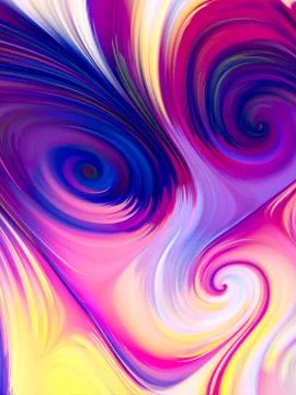 Illusions of Vivid Palette Stock Illustration