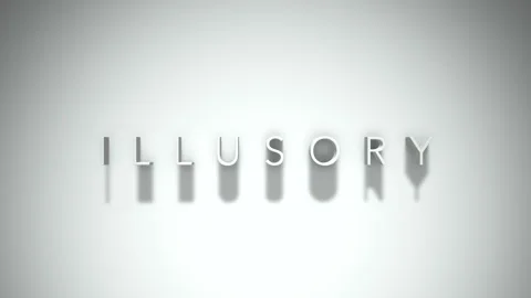 Illusory 3D title animation with shadows on a white background Stock-Footage 297509893