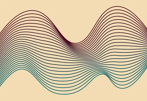 Illusory wavy background Stock Illustration